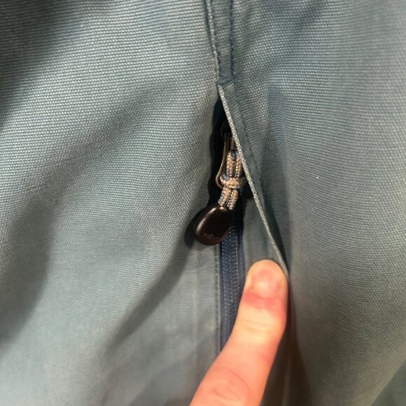 L.L. Bean Mens Blue Full-Zip Jacket With Pockets & Snap Cuffs Size XLT Tall - Picture 4 of 10